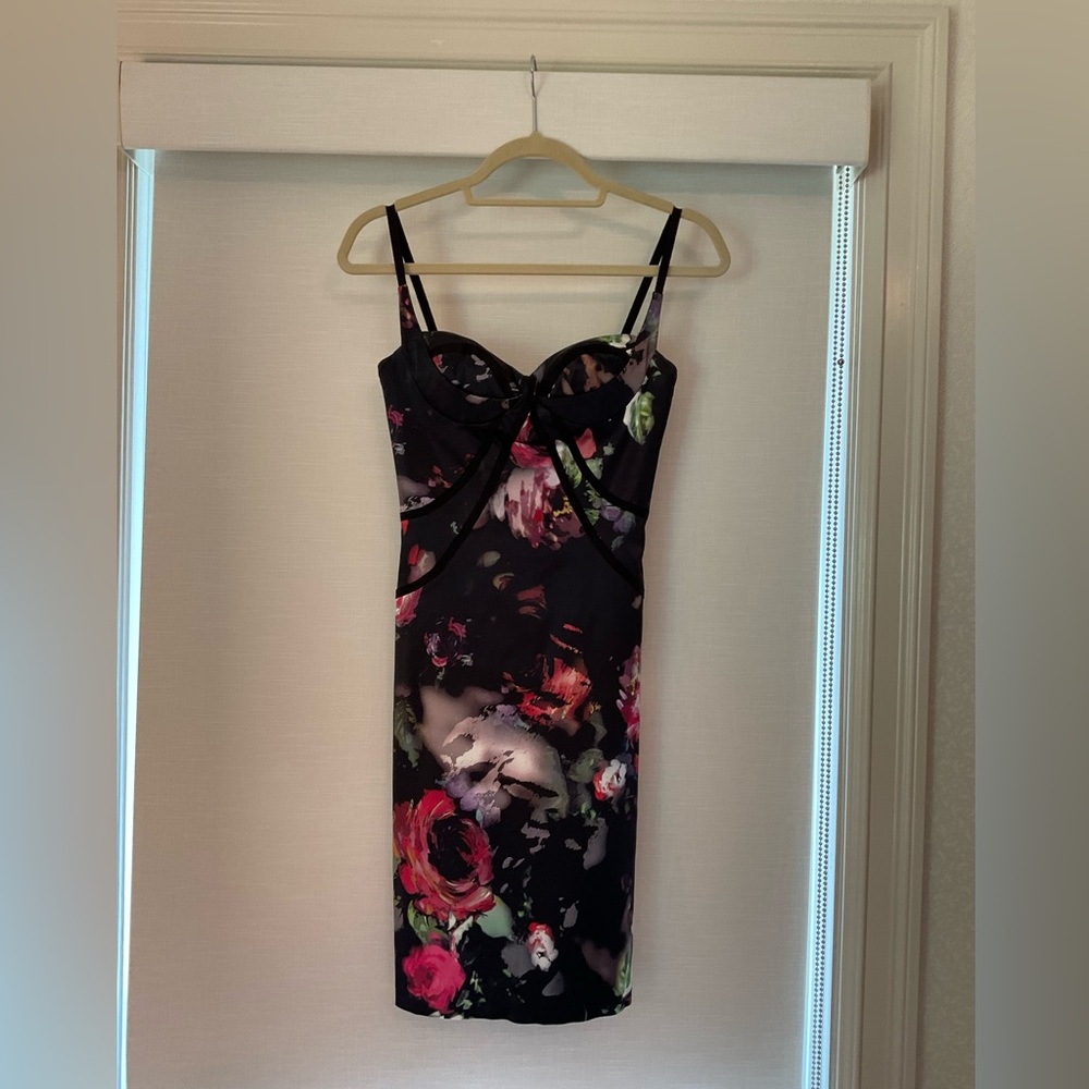 Dina Bar-El Floral Slim Dress- Small